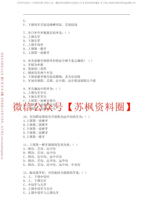 口腔解剖生理学